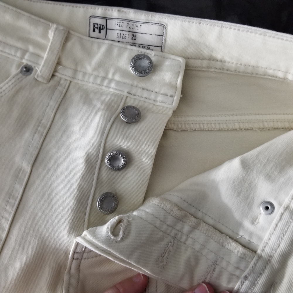 FREE PEOPLE | released hem cargo utility jeans - Picture 7 of 10